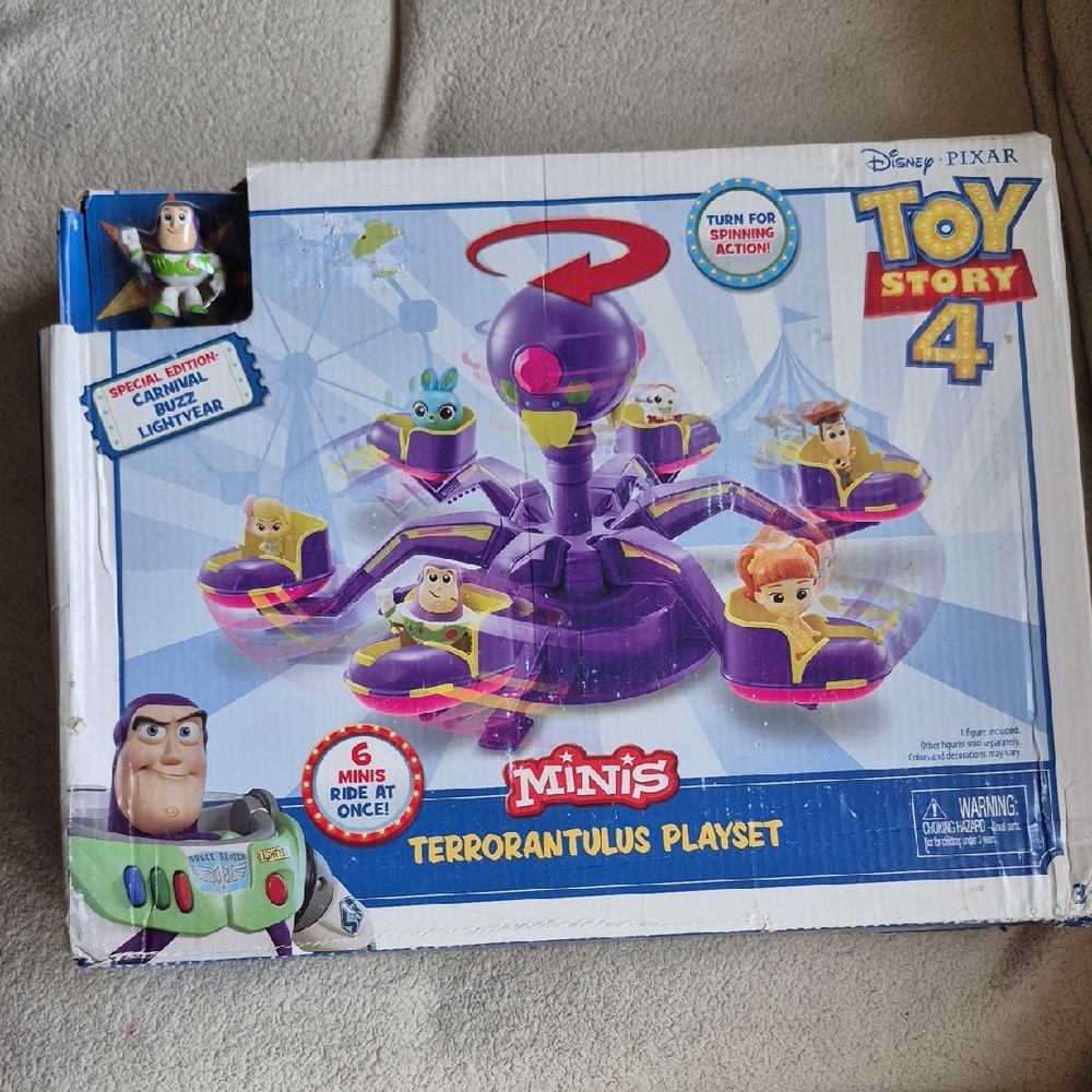 Toy Story 4 Minis Terrorantulus Playset - Purple Comes With One Mini Figure.